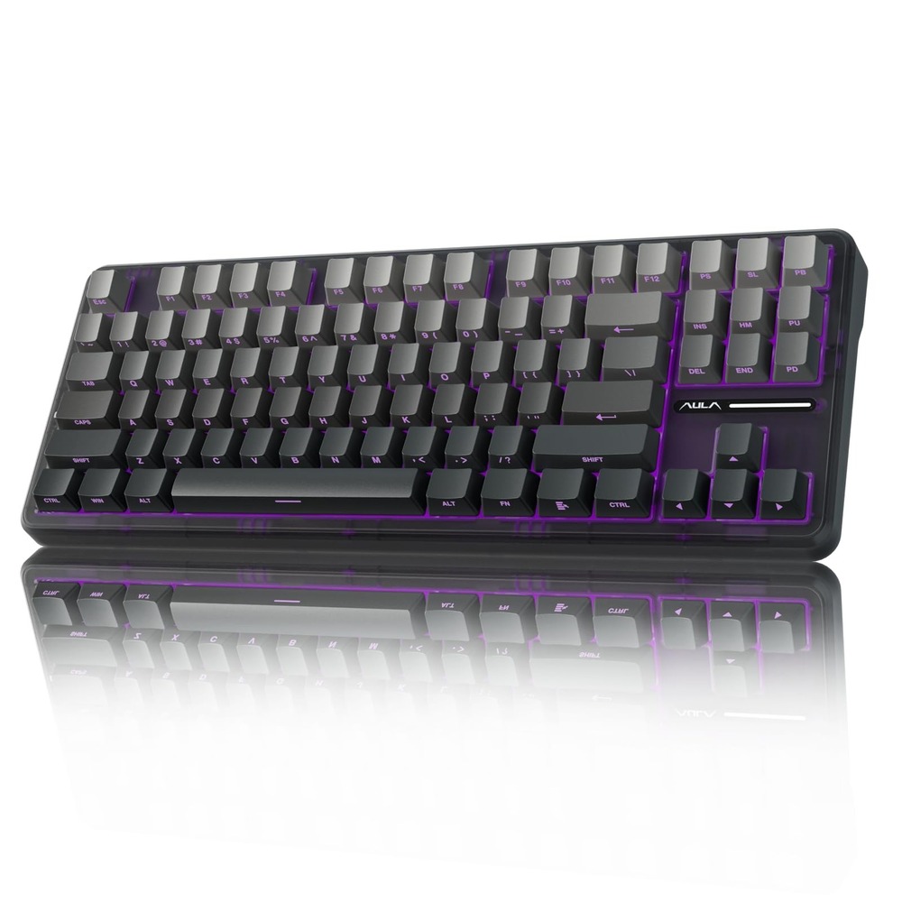 AULA F87 Pro Wireless Mechanical Keyboard 75% TKL Hot Swappable RGB Backlit
